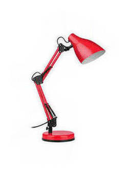 Red Metal Adjustable Table Lamp.